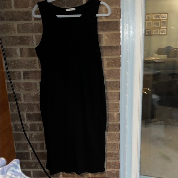 Marine Layer Dresses & Skirts - Marine Layer Ribbed Tank Black Midi Dress Size Large